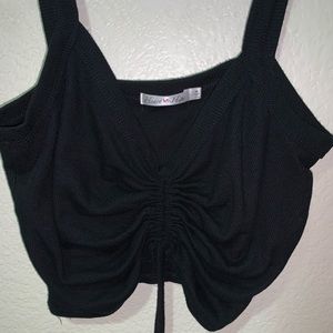 Black crop top